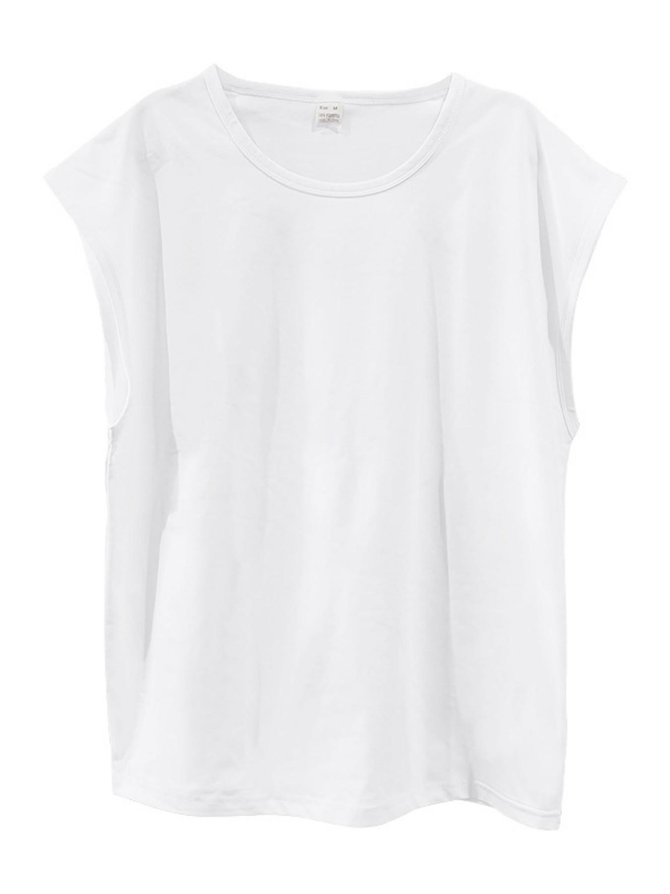 Men's Casual Round Neck Muscle Tank Top, Breathable Summer Sports Shirt with Leather Patch Details, Comfortable and Stylish