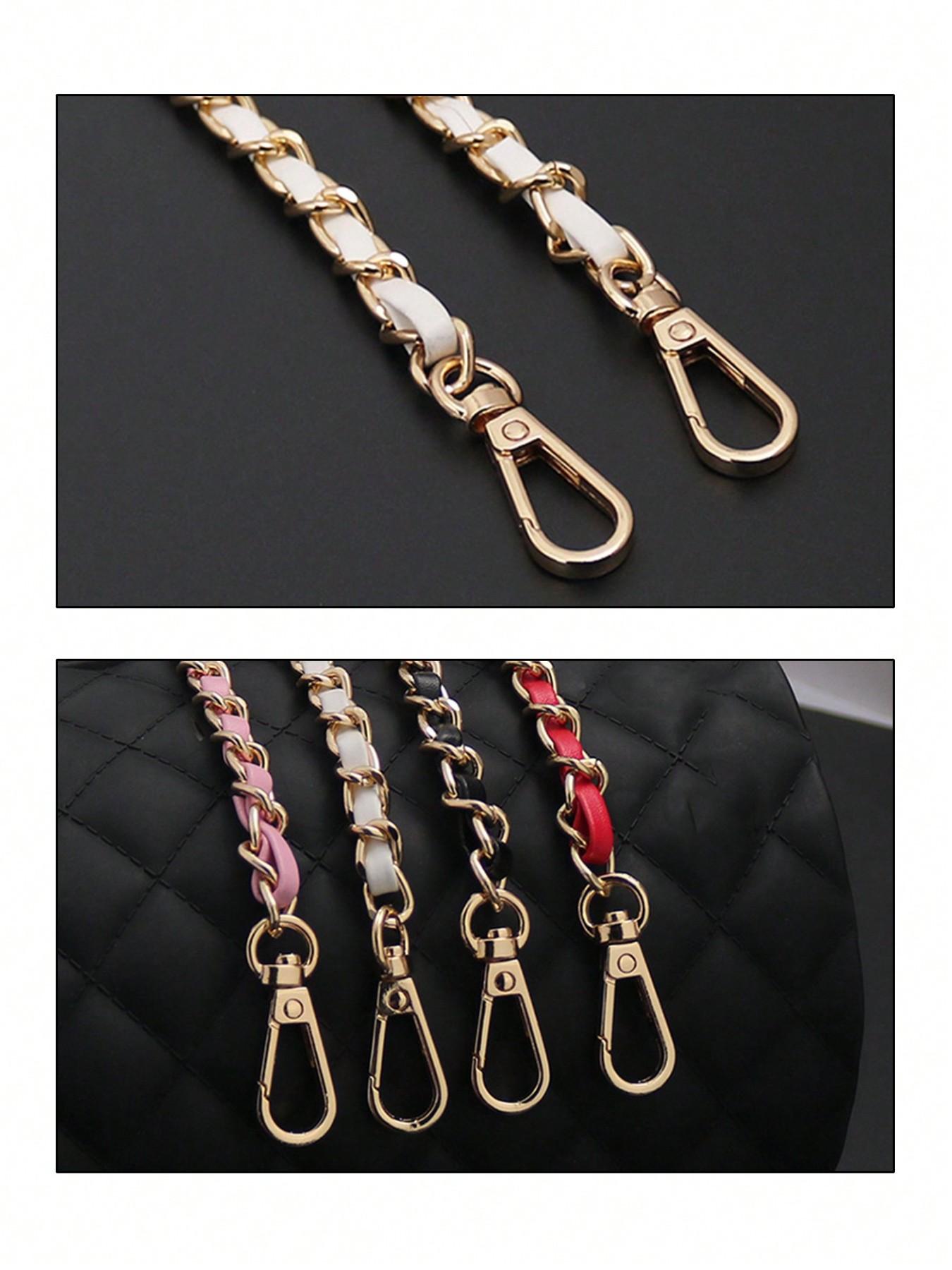 A PU leather chain shoulder strap, suitable for handbags, backpacks, phone cases, etc., can be used as a single shoulder crossbody strap or a replacement accessory for metal chain bags, a versatile crossbody bag chain shoulder strap, Accessories for Bags