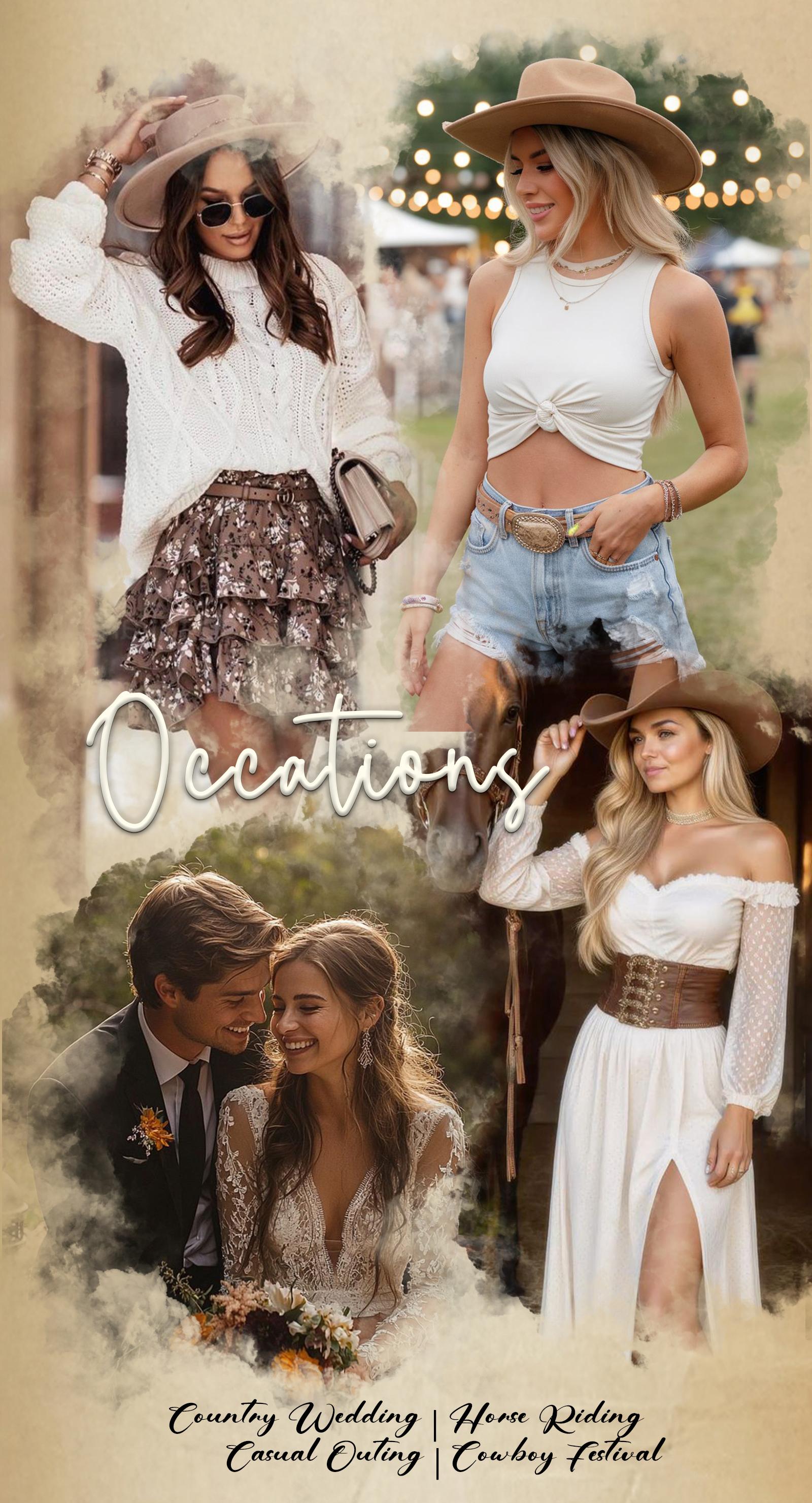 CELNEPHO Women Cowboy Boots Pointed Toe Retro Embroidery Design Chunky Block Heel Easy Pull on Western Cowgirl Boot Work Cosplay Events Country Wedding Dress Shoes