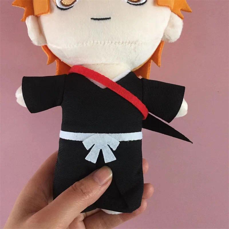 Bleach Anime Soft Fabric Stuffed Plush Toys - 20cm Kurosaki Ichigo, Kuchiki Rukia, Kuchiki Byakuya, Ichimaru Gin Unisex Cosplay Plushies, Christmas Gifts for Classic Toy Enthusiasts