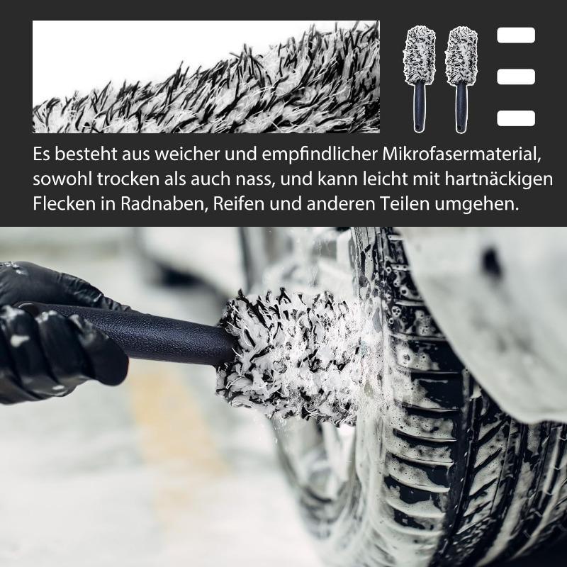 2pcs Wheel Cleaning Brush Set with Soft Bristles for Deep Cleaning, Scratch-Free Vehicle Surface Protection, Durable Plastic Handle, Ideal for Car, Truck, and Motorcycle Wheel Detailing, High-Quality Wheel Cleaning Tool, Efficient Car Detailing