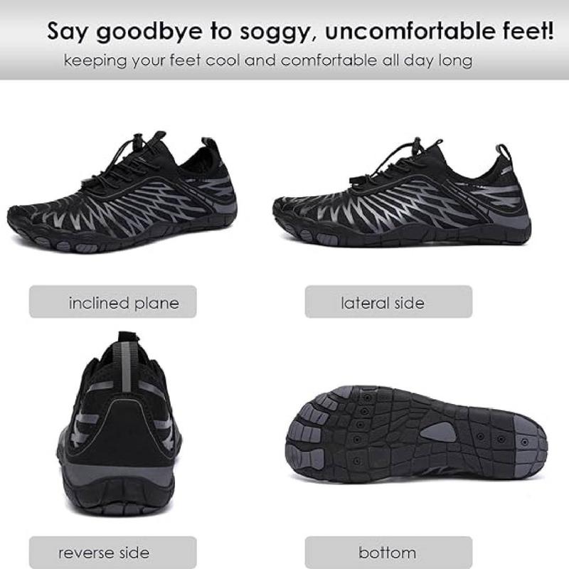 SANPON Hike Barefoot Shoes for Women & Men Breathable Non-Slip Athletic Footwear Wide Toe Water Shoes Activewear Universal Fit Ultra-thin Sole Mesh Upper Washable