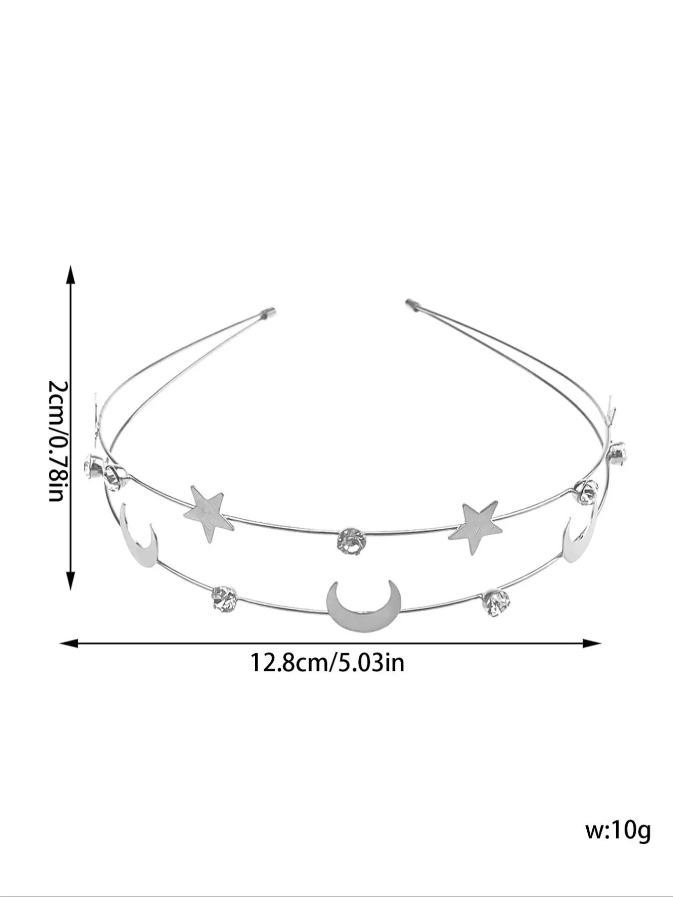 Rhinestone Star Decor Headband,  Elegant Hair Accessories for Women & Girls, Trendy All-match & Exquisite Hair Accessories Suitable for Daily and Party Use