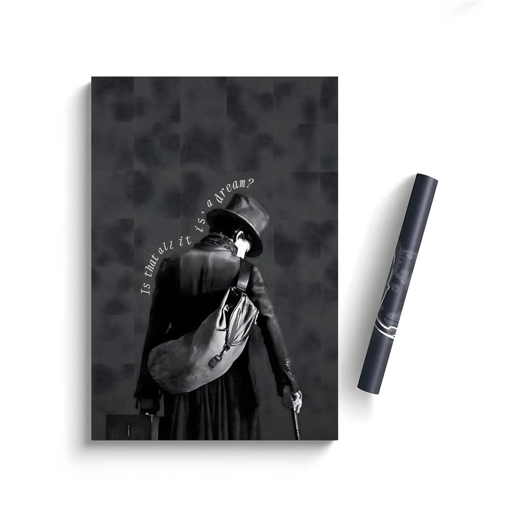 2023 Wonka Movie Poster Self-Adhesive Waterproof Art Sticker, Aesthetic Minimalist Wall Poster for Coffee Shop, Bar & Home Room Decor