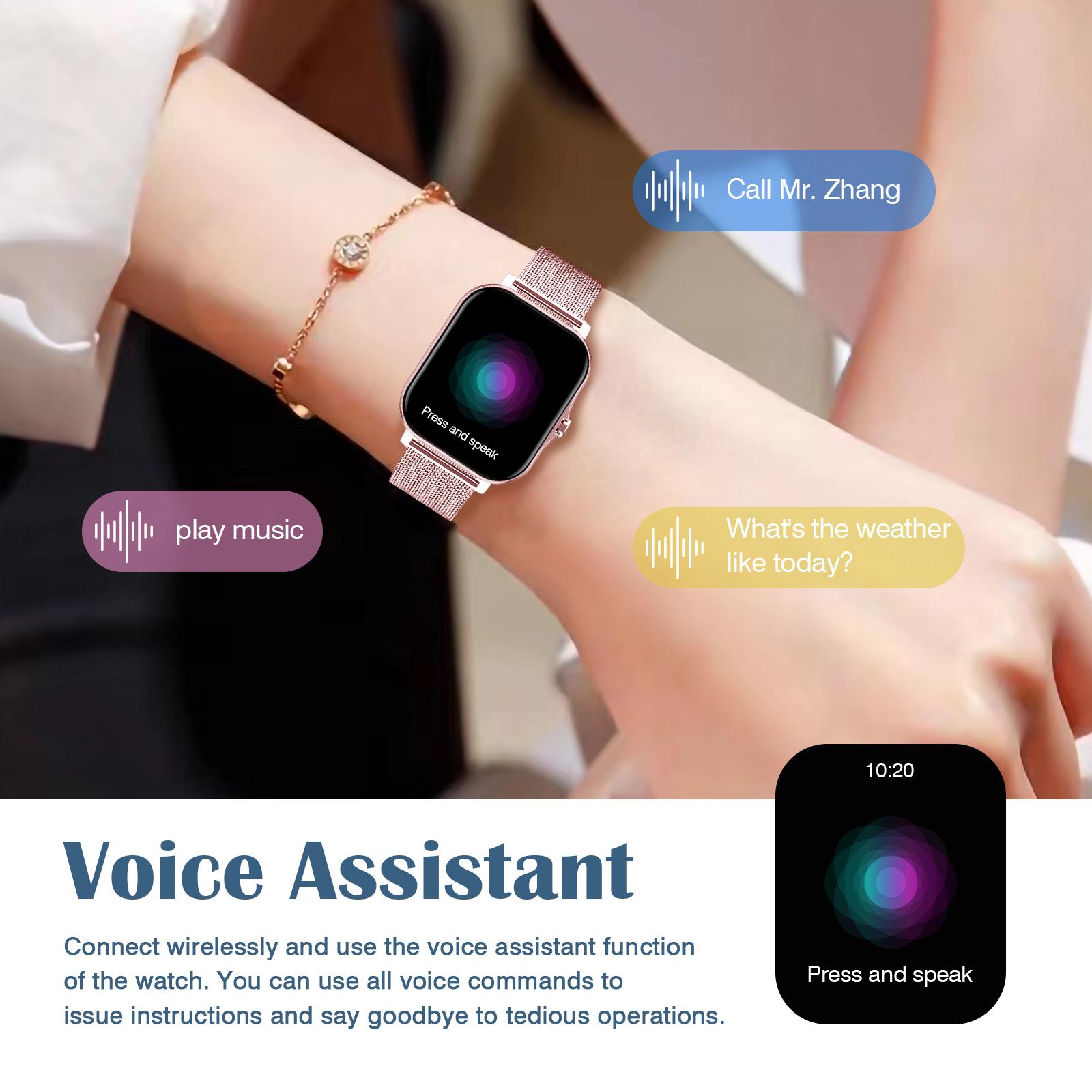 Smartwatch, Health Smart Watch - 2026 Unisex, Wireless Connection & Answer/Make Call, Pedometer Fitness Tracker, Multiple Sports Modes, Sedentary Reminder & Message Push, Multimedia Message Viewing, Alarm Clock, Remote Music Playback