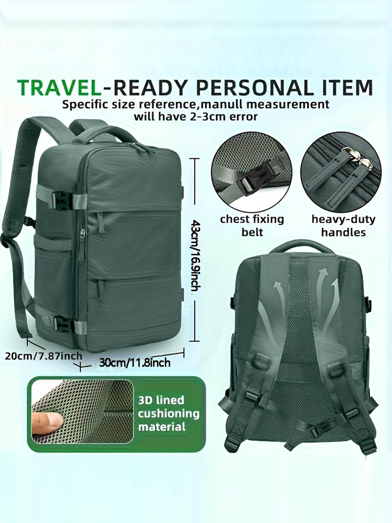Large Capacity Vacuum Compression Backpack, Lightweight Travel Bag, Essential for Business Trips, Unisex Dual Shoulder Strap
