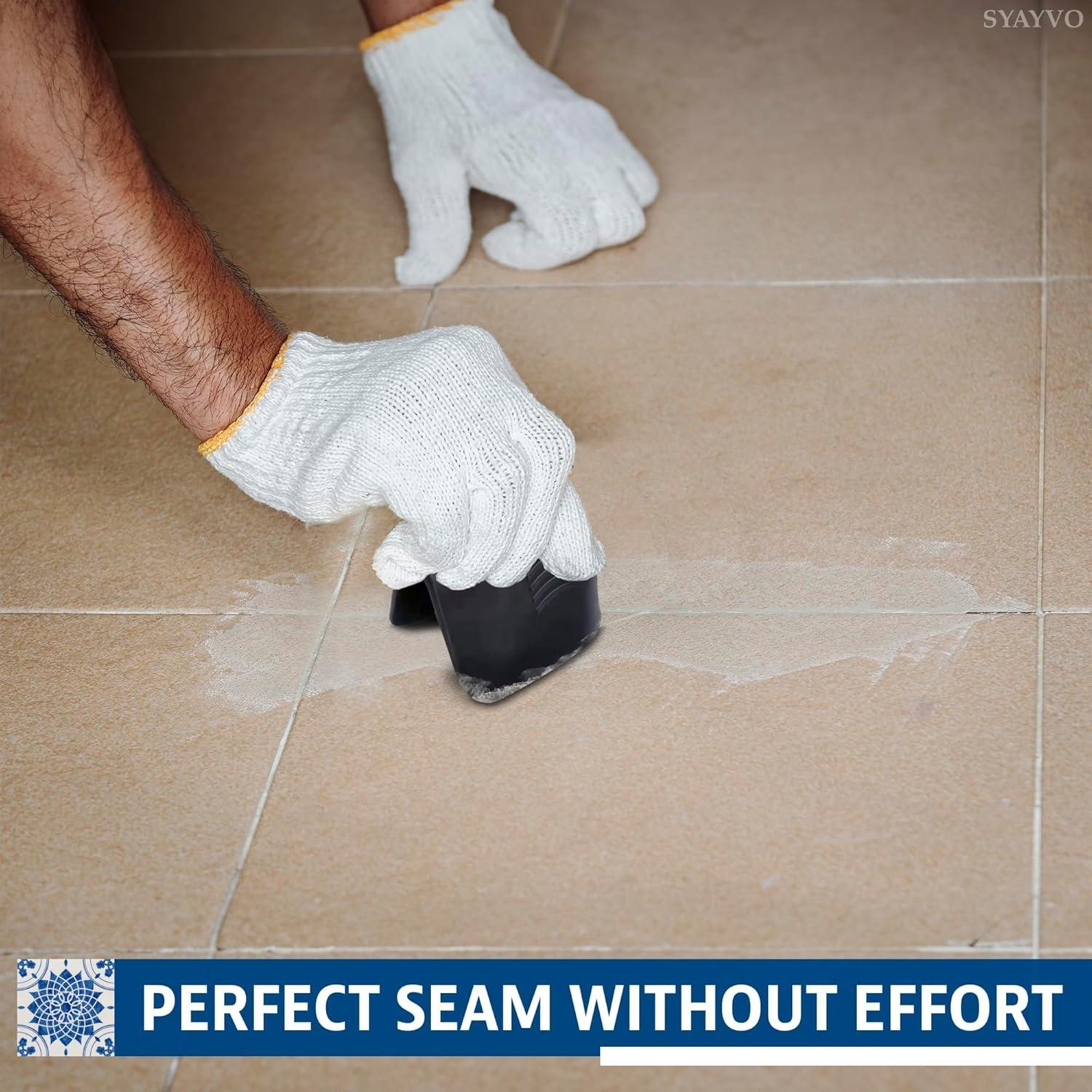 11 Pack Grout Removal Tool Kit/4 Pcs Grout Tool Applicator – Tile Tools for Smooth Finish, Caulking Tool Kit for Precise Sealing of Gaps, Edges & Corners, Works on All Tile Angles