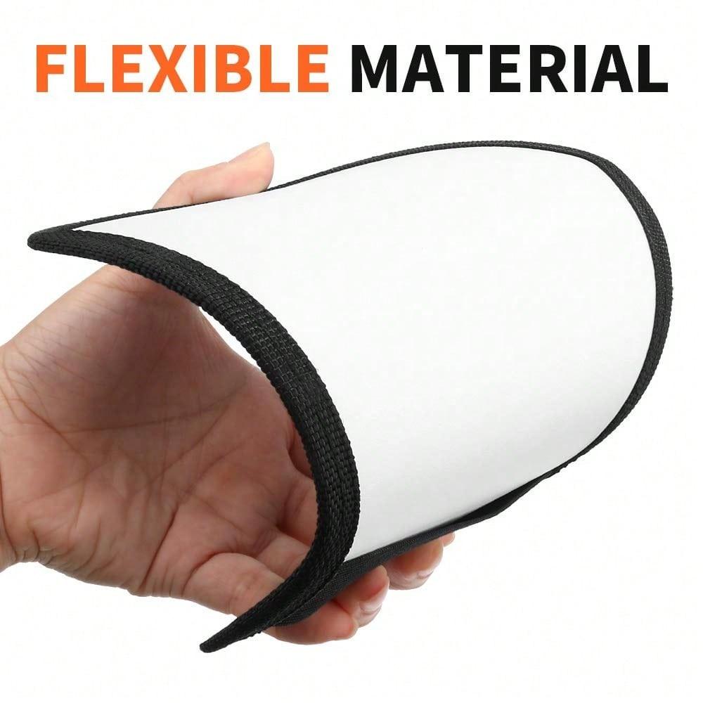 2-In-1 Silver Color & Flash Diffuser Reflector, Elastic Band Bendable, Universal Fit for Standard Camera Flashes, Photography Accessory