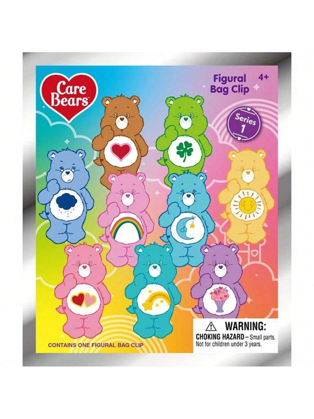 Care Bears Officially Licensed 3D Cute Doll Blind Bag Keychain Blind Box Key Ring Cheer Friend Wish Bear Bedtime Bear Bag Clip Anniversary Birthday Christmas Halloween Surprise Gifts Surprise Bags  Key Chain For Friends Family Care Bears Fan Favorite