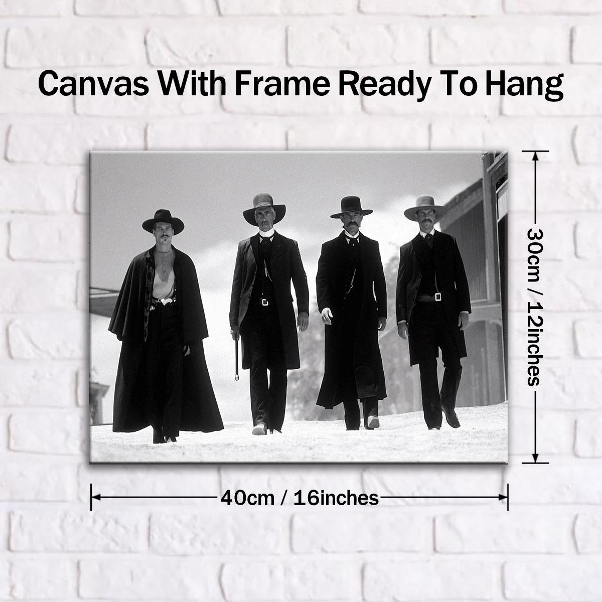 Tombstone 1993 Movie Poster, Canvas Art Poster & Wall Art Painting, Modern Home Bedroom Decor Poster, Hallway Office Mural, Ideal Gift