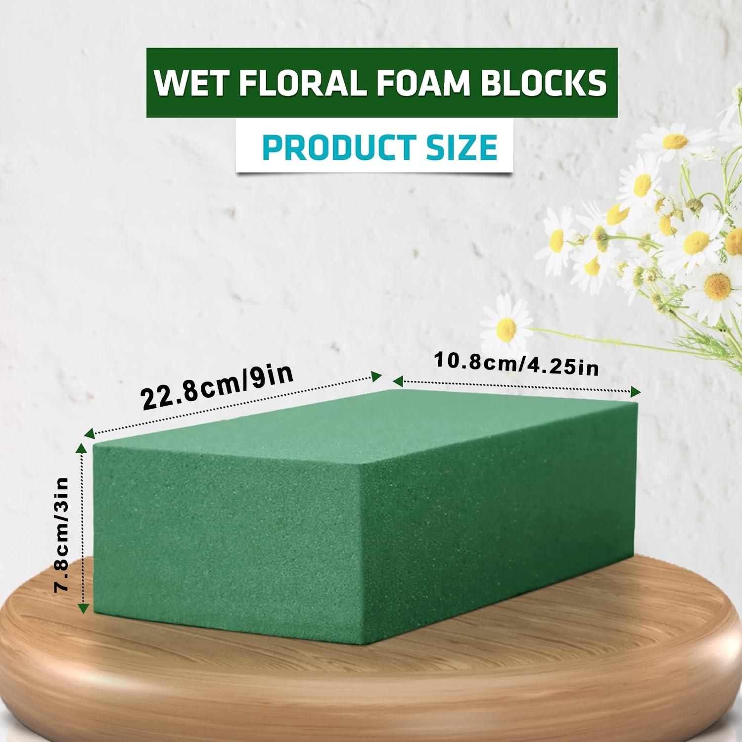 20-Pack Floral Foam Blocks, 9x4.25x3 Inches, for Fresh & Artificial Flowers, Wedding, Birthday, Garden Decorations