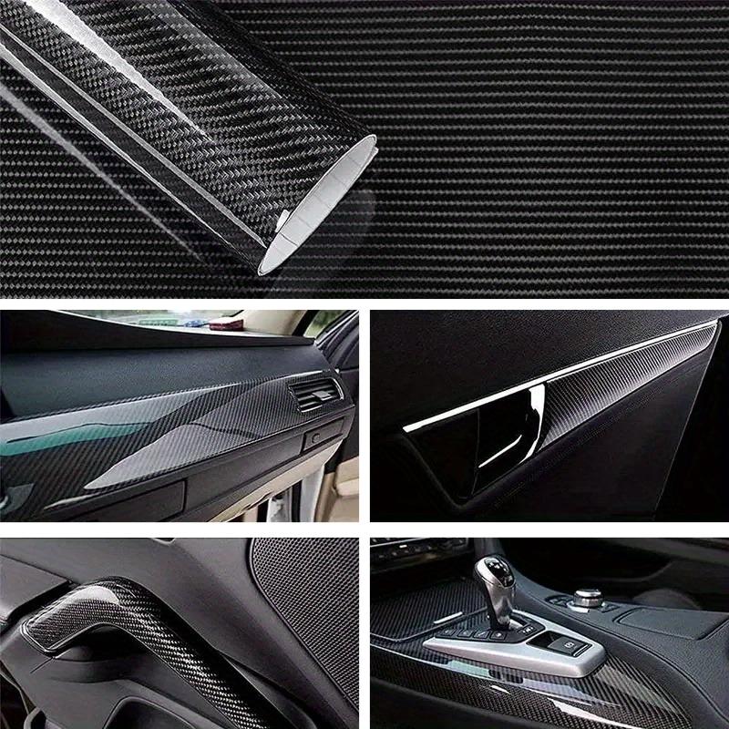 1PC 7.87x59.06-inch Vinyl 6D Carbon Fiber Car Sticker Is Waterproof and Easy To Apply Without Leaving A Trace Suitable for Car Hoods Jeep Trucks SUV Motorcycles Self-adhesive Protective Film for Car Beauty Enthusiasts Car Decals