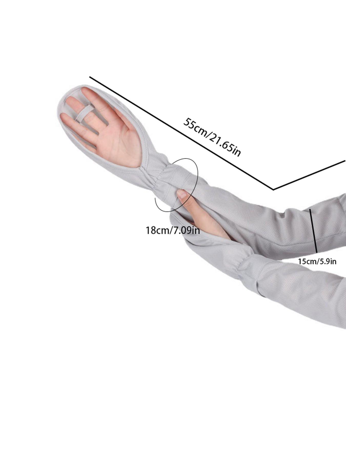 Women's UV Protection Ice Sleeves Gloves, Breathable Arm Guards for Summer Driving Cycling, 2 Piece Set, Sunscreen Mitts