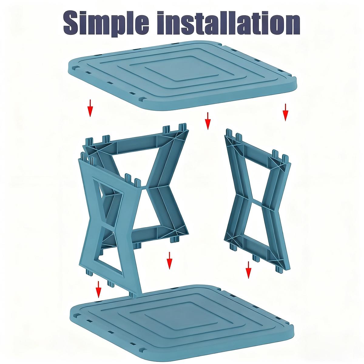 Multi layer foldable single row vertical shoe rack, Stackable shoe organizer, compact design, stable structure, space saving, can be assembled, suitable for shoe sorting and storage solutions in entrances, wardrobes, garages, Shoe Organizer
