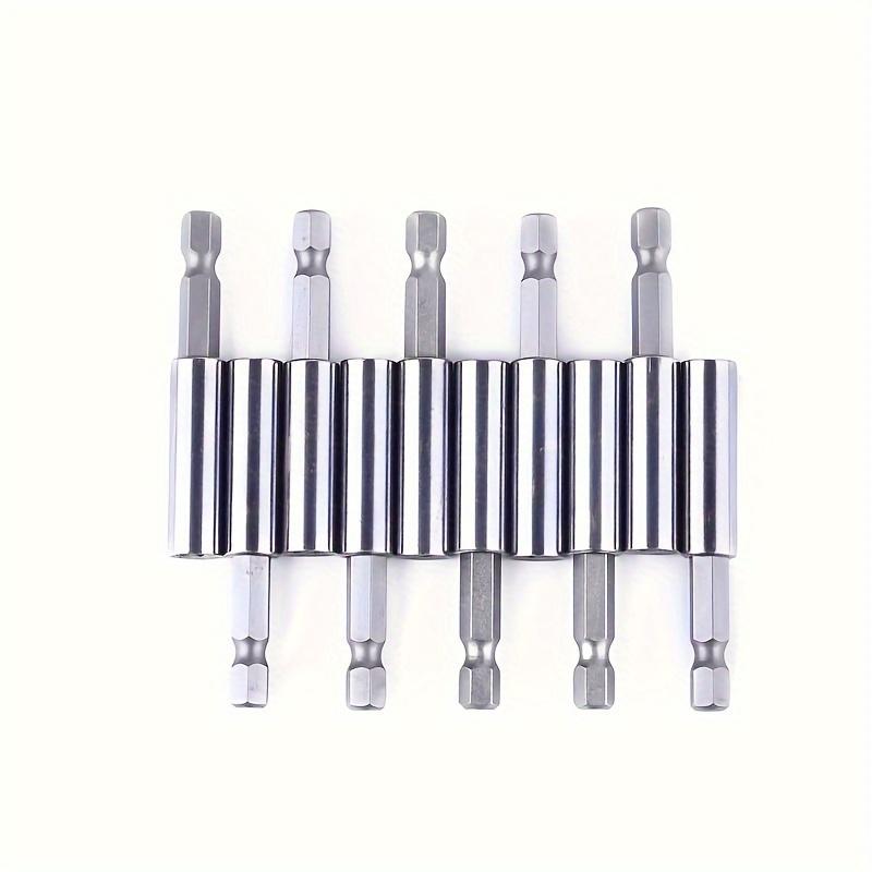 10 Magnetic Extension Socket Drill Bit Holder Stand, Screwdriver Bit Clip, 1/4 Hex Electric Tool, 2.36 Inch Long, Improve Efficiency, Quick Release Adapter Kit