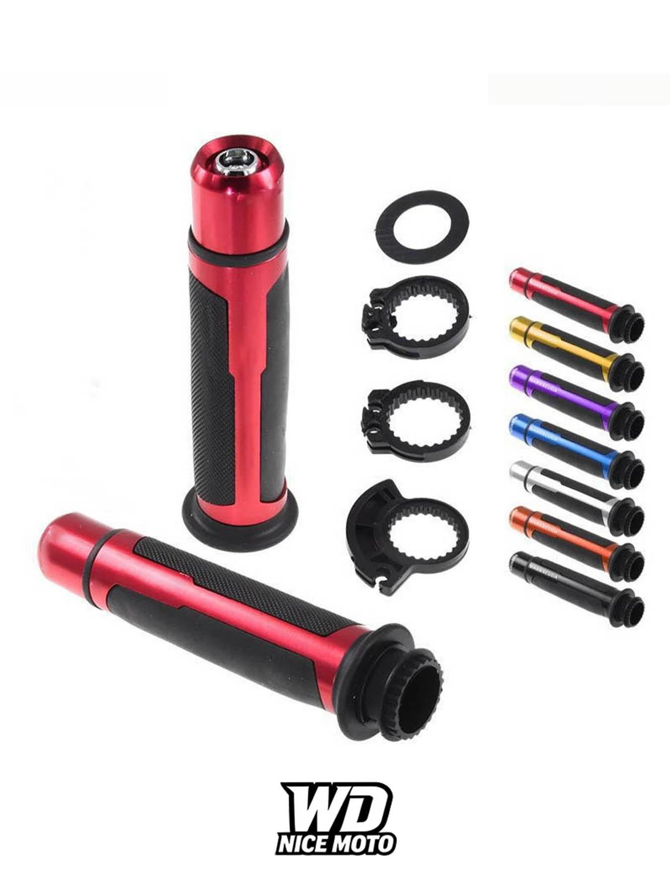 Wd Nice Moto Universal 7/8" 22mm Motorcycle Modification Parts, Fatbike Grip Cuffs, Cnc Handlebar for Kawasaki, Honda, Yamaha, Suzuki, Ducati