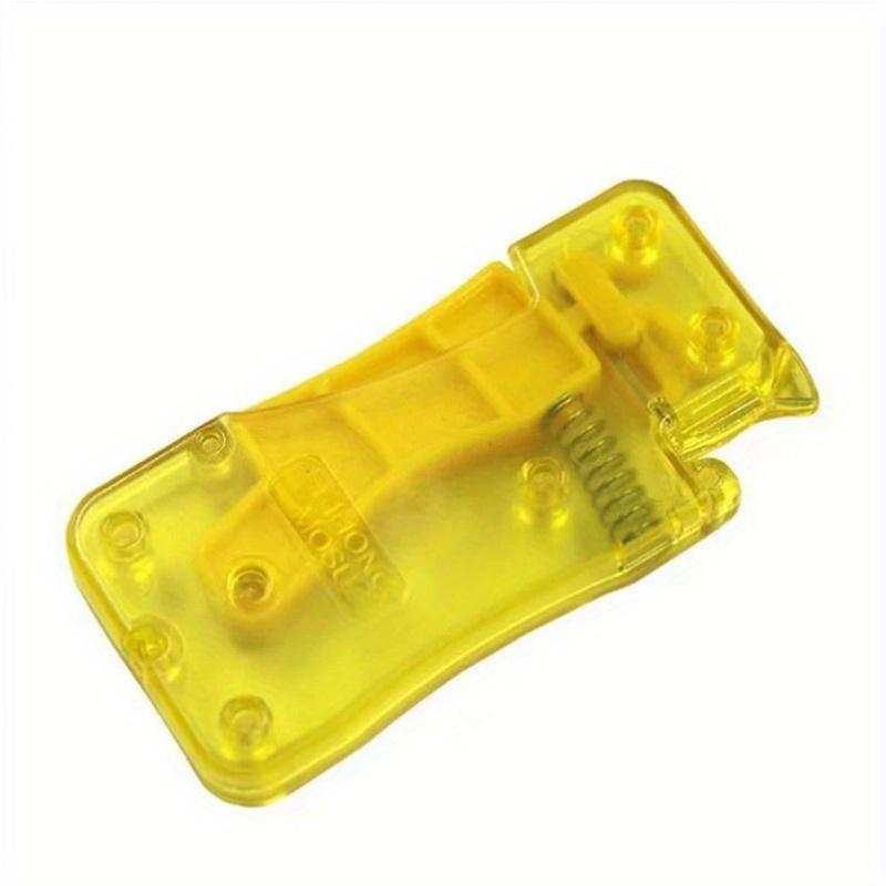 1pc Lemon Yellow Automatic Needle Threader, DIY Hand Sewing Threader, Hand Machine Stitch Insertion Sewing Tool, Household Crafts & Sewing Supplies