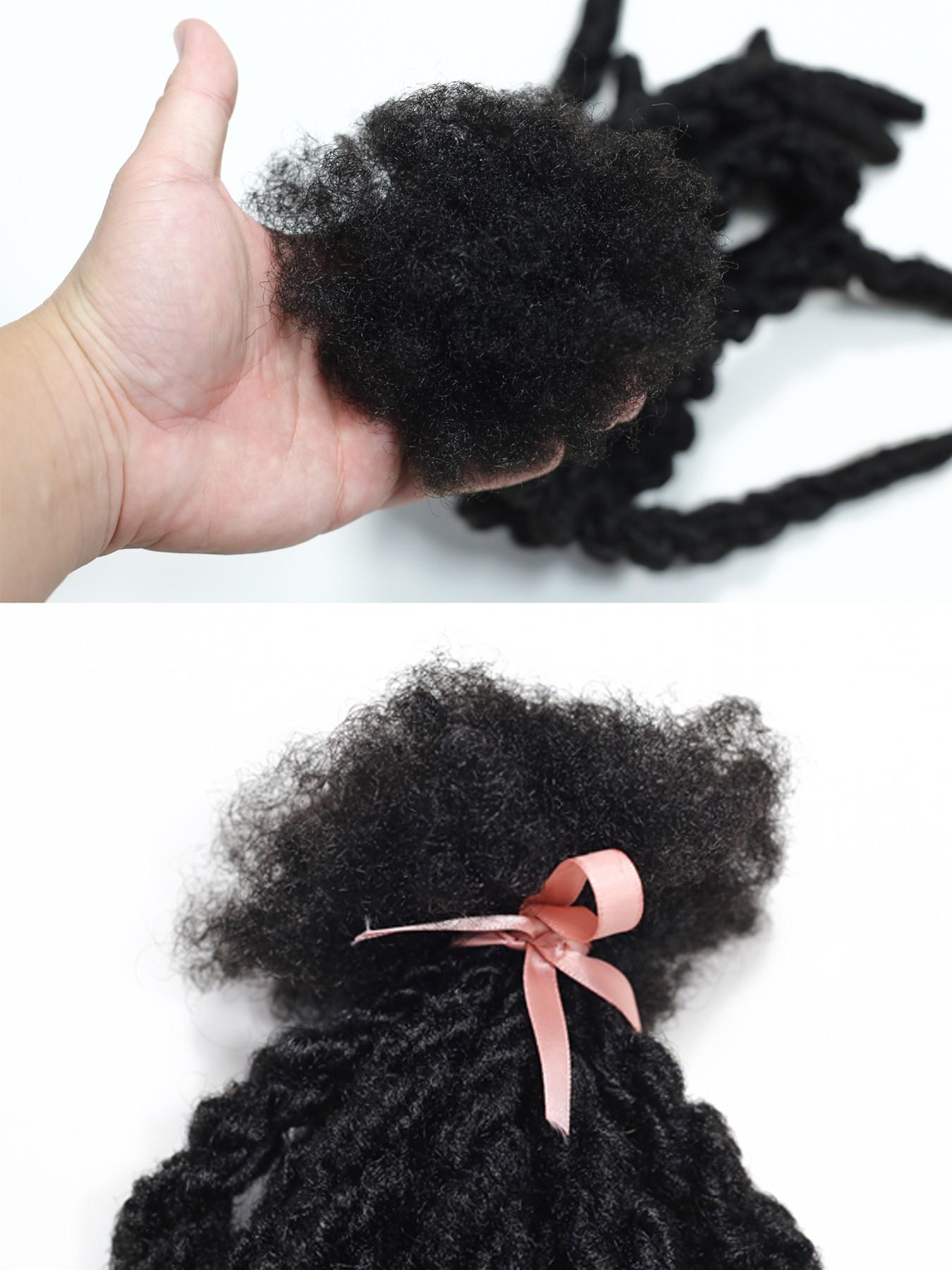 Double Twist Men's Crochet Hair Extensions, 14 Inches, 12 Pieces, Lemon Braid Style, Stylish and Versatile Hair Accessories