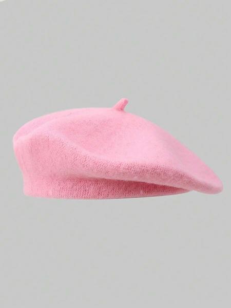 Mod Women's Casual Wool Beret Hat, Fitted Hat, Simple Elegant Fashion Accessory, Perfect for Vacation & School, Trendy Fall Winter Wear
