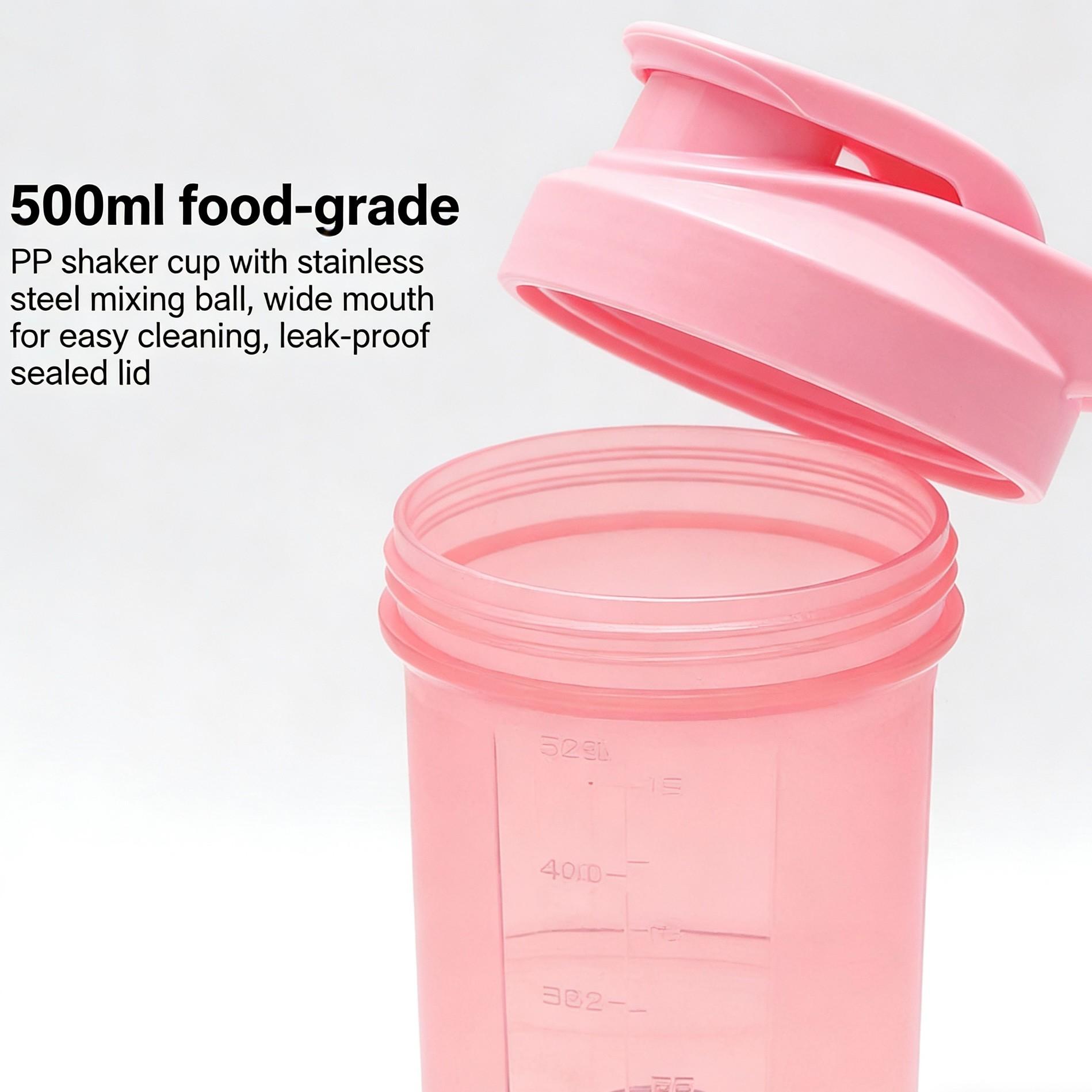 500ML Protein Shaker Cup, BPA-Free Blender Bottle for Smoothies & Sports Drinks, Ideal Gift for Family, Made of Polypropylene