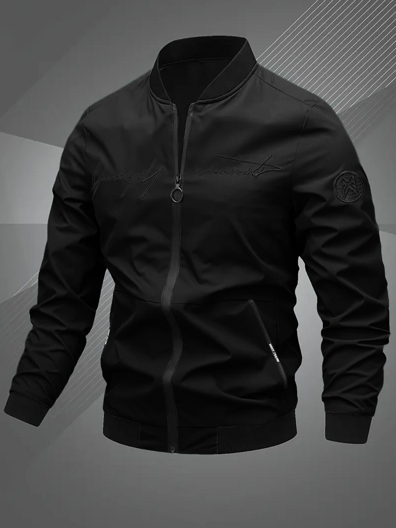 Men's Polyester Fabric Jacket, Durable Material for Long-Term Wear, Ideal for Daily Commuting & Casual