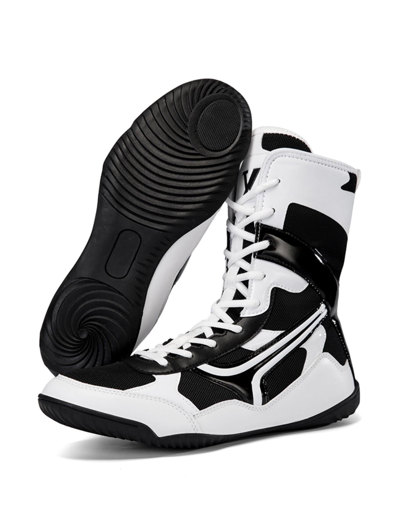 Men's Training Shoes and Sports Shoes, Trendy Fashion Anti-Slip Durable Boxing Wrestling Shoes, Ideal for Various Sports Training Scenarios
