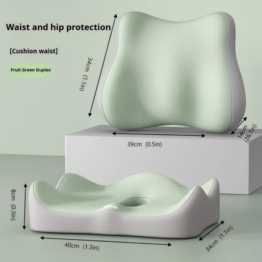 2pcs/1pc lumbar support cushion, 2026 upgraded version, ideal for long hours of sitting in the office, waist protection cushion for students, integrated waist support office cushion, back cushion, office chair cushion, computer chair cushion