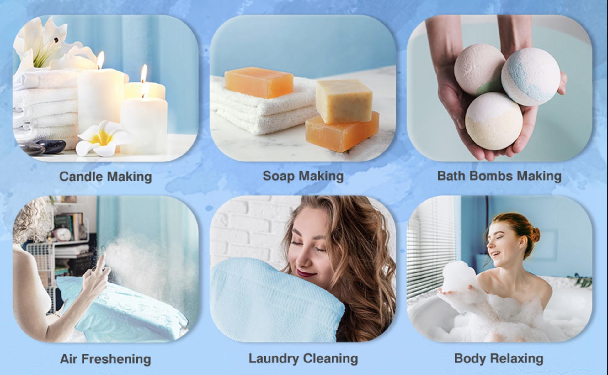 ASAKUKI Essential Oils Premium Blends for Diffusers for Home, Well-Being Kit, Fresh Fragrance Scent for Home, Air Freshening, Relax Aromatherapy Oils for Humidifiers, Massage, Home Smell Good, Wellness Solution, Therapeutic Sweet Dreams, 6x10ml