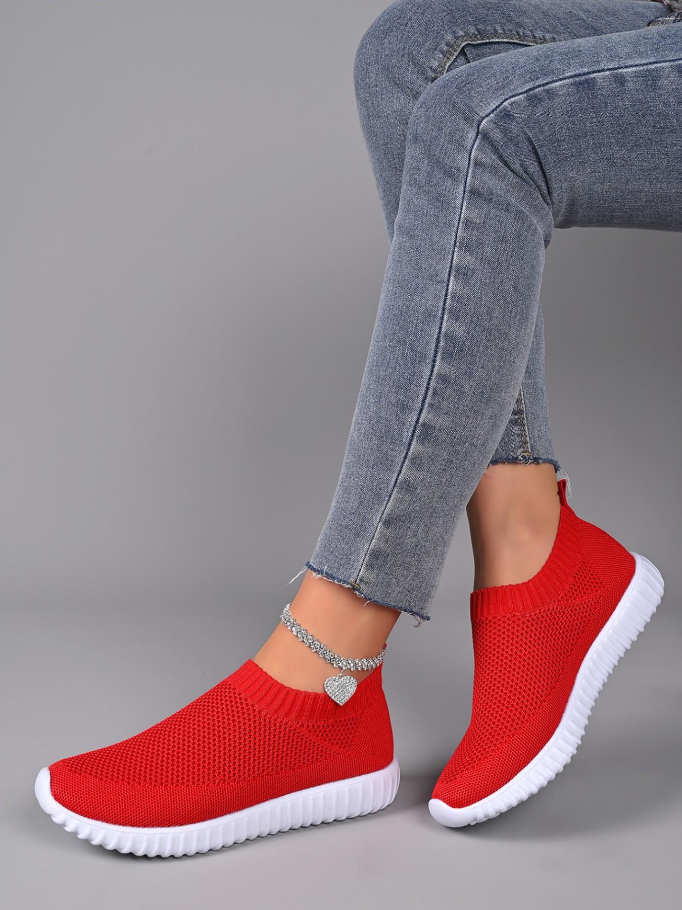 Women's Strapless Casual Mesh Shoes, Breathable Ballet Flat Sneakers, Comfortable Walking Sports Shoes for Nurses, All-Season Wear