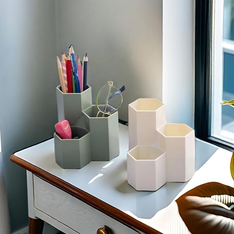 Multi-purpose Desk Organizer, Pen Holder, Pencil Cup & Office Accessory Storage for Home, Office, and School, Desktop Storage Rack, Office Desk Accessories, Stationary Organizer Holder