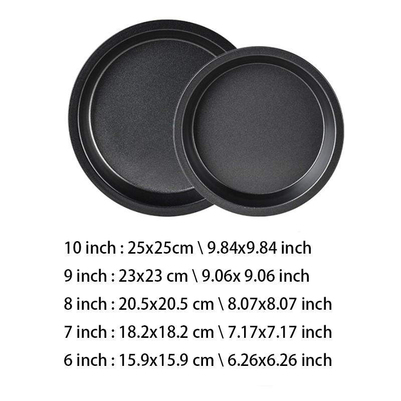 Thick Carbon Steel Non-Stick Round Cake Mold, Baking Tray, DIY Pizza Pan, Ideal for Home Bakers, Durable & Easy to Clean