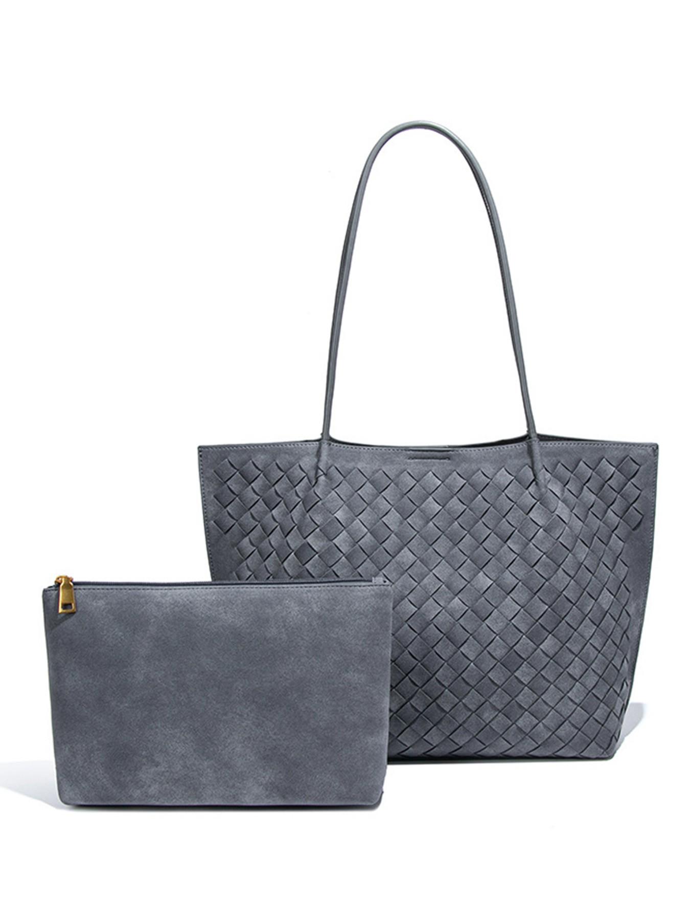 High-Quality Handwoven Underarm Tote Bag, Unique Lightweight Shoulder Bag, Marled Style Woven Tote, Large Capacity Commuter Bag, Daily Use