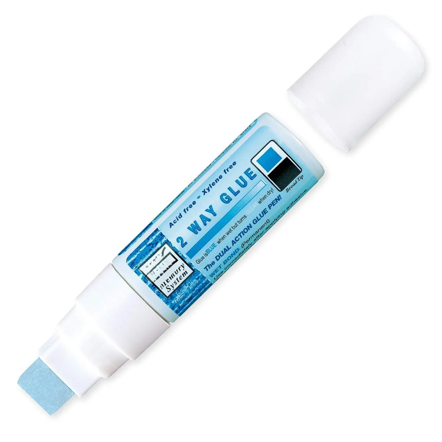 Kuretake  2 Way Glue Stick Pen, Board Tip,15mm Tip, AP-Certified,
