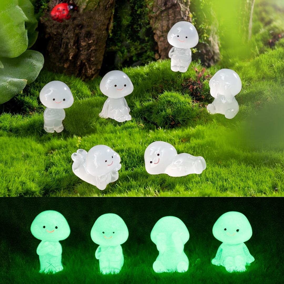 6 Piece Glow-In-The-Dark Resin Magical Fairy Figurines, UV Activated Glowing Mini Fantasy Figures, Expressive Eyes, Durable Collectible Decorations