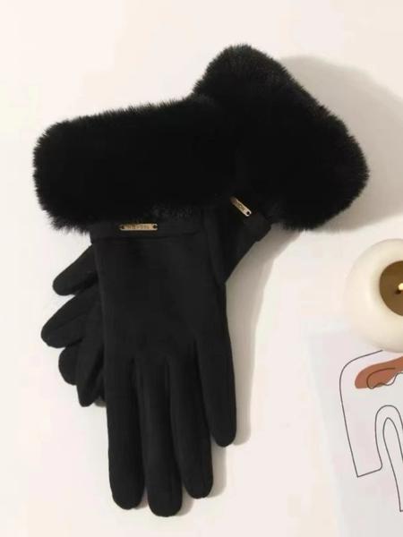 Women's Touchscreen Gloves, Waterproof Design, Soft Warm Wool Lining, Outdoor Winter Gloves, Casual Style, Fitted Fit