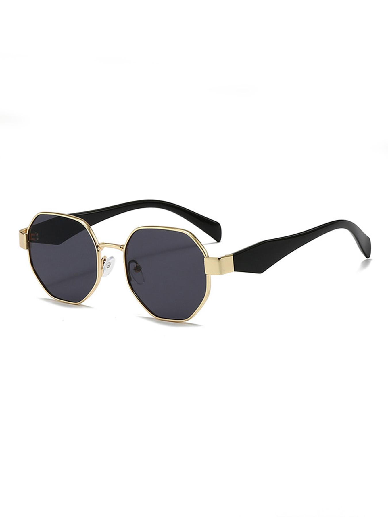 Unisex Round Frame Sunglasses, Casual All-Season Decorative Lens, Perfect for Work & Leisure, Ideal Daily Wear Accessory