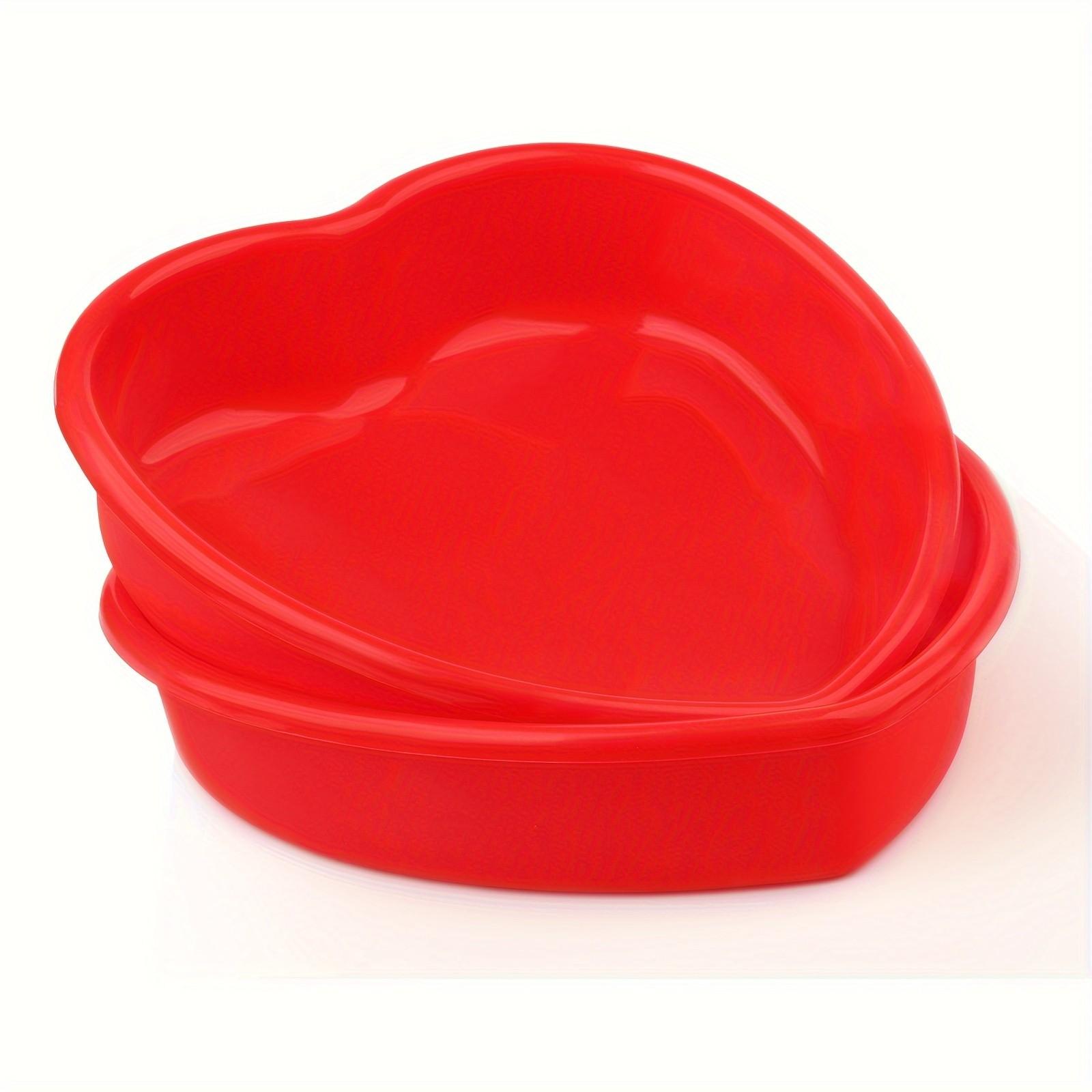2 Piece Heart Shaped Cake Pans, 7 Inch Silicone Heart Cake Molds, Perfect for Valentine's Day, Small Heart Baking Mold Set