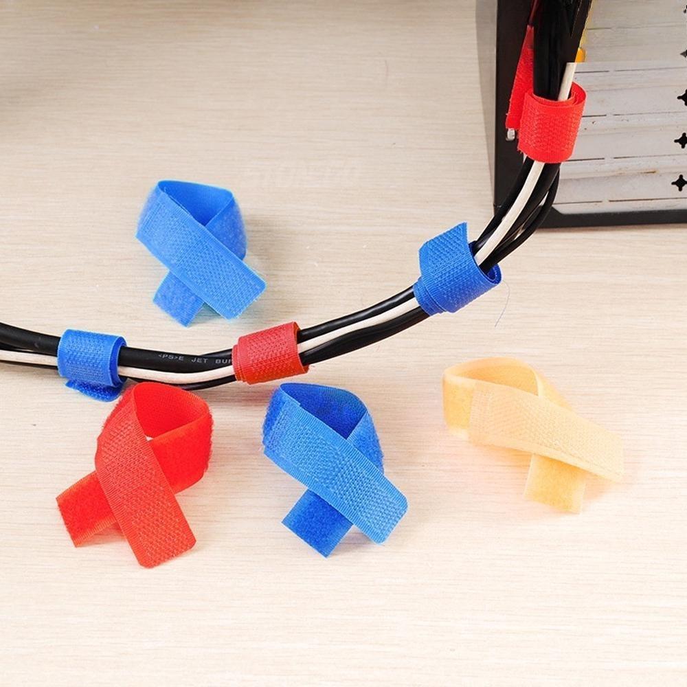Reusable Cable Ties Set: Multi-Size, Eco-Friendly, Durable & Non-Slip. Strong Wire Organizer for Home, Office, Garage. Anti-Tangle Cord Management, Data Cable Holder, Efficient Fastening Tool.