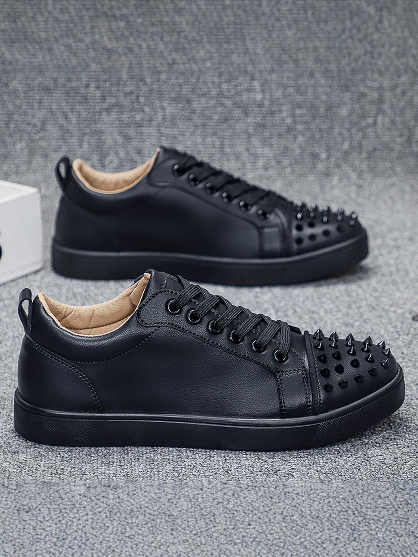 Men's Fashion Simple Rivet Board Shoes, Options, Sizes 39-44, All Seasons, Versatile Outdoor Wear