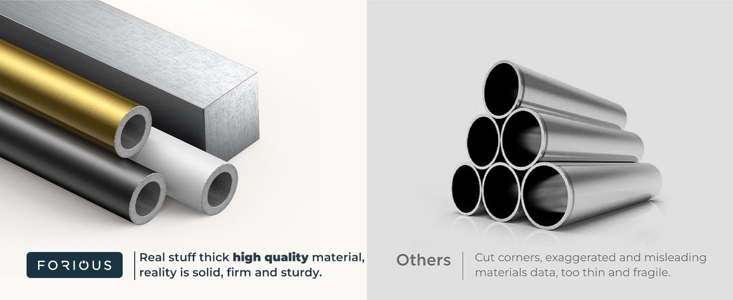 Forious Vintage Kitchen Faucet, Pull Down Sprayer, Oil Rubber Brown, High Arc Single Handle, Antique Stainless Steel, Fits 1 or 3 Hole