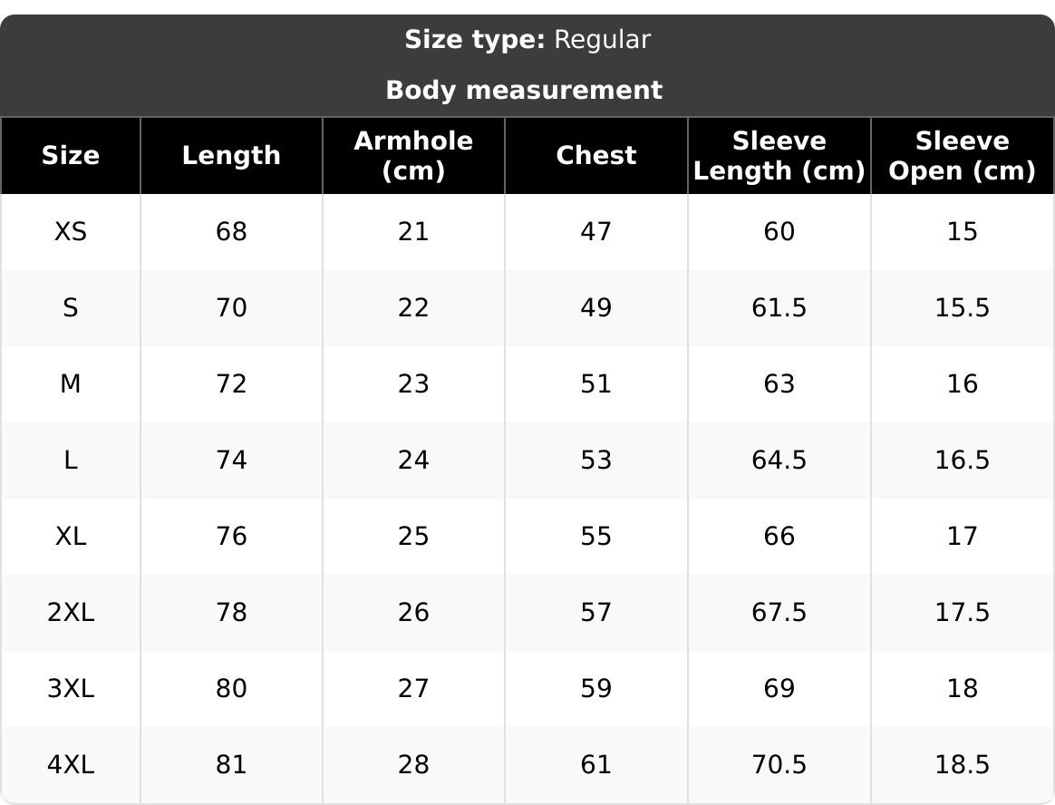 EKKO Blank Long Sleeve Menswear 240 GSM