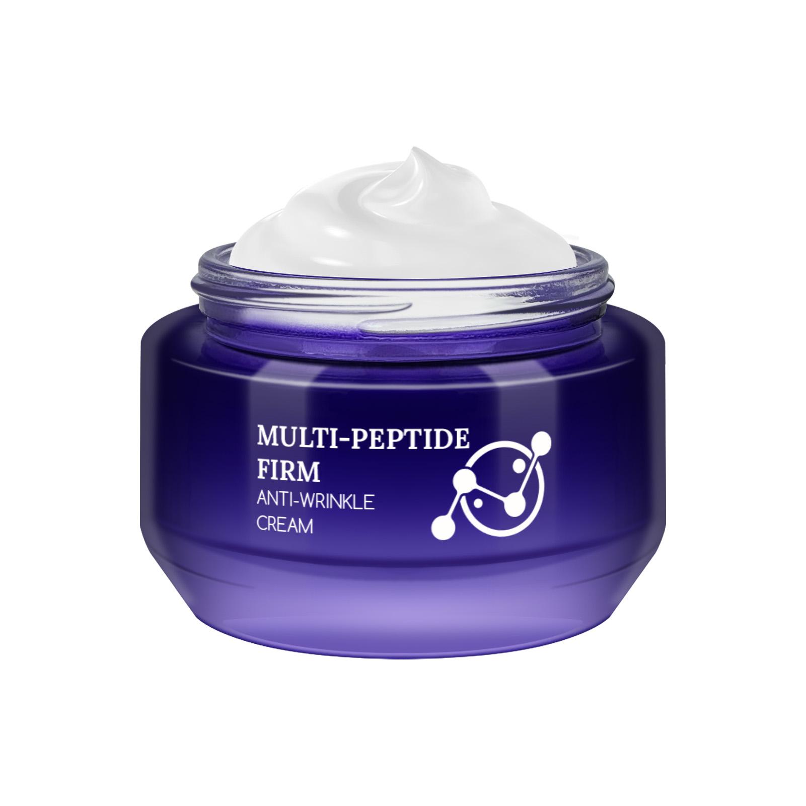 Multi-Peptide Firm Anti-Wrinkle Cream 50g, Gentle Non-Irritating, Adds Collagen Niacinamide Hyaluronic Acid, Long-Lasting Moisture, All Skin Types