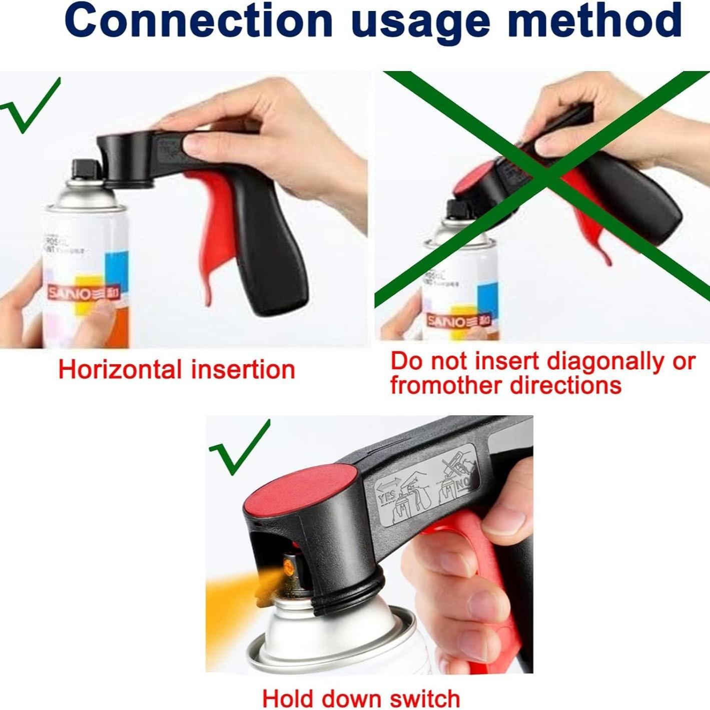 1pcs instant aerosol trigger handles, repeatable, easy to install, compatible with paint adhesives , trigger handle with full grip, body repair paint sprayer, Paint Spraying Tool