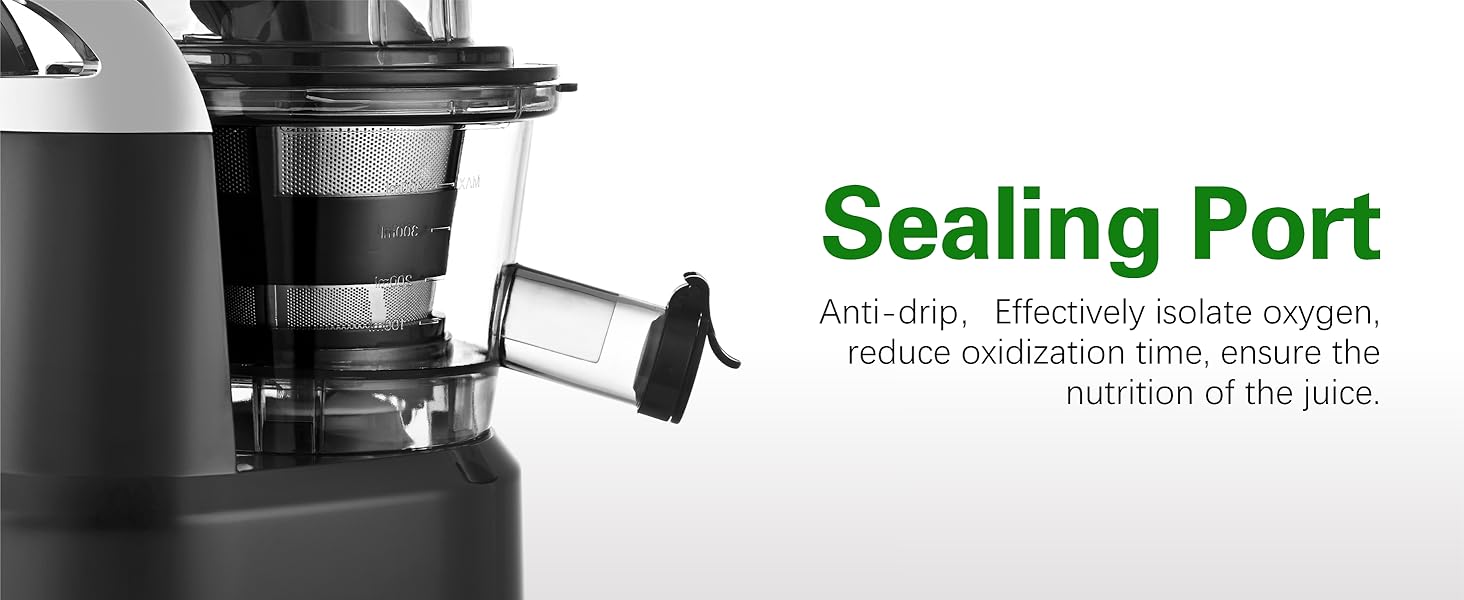 Kitchen in the Box Cold Press Juicer | Slow Masticating with 3.3" Large Feed Chute for Whole Fruits & Veggies | High Yield | BPA-Free Kitchen in the Box Cold Press Juicer | Slow Masticating with 3.3" Large Feed Chute for Whole Fruits & Veggies | High Yield | BPA-Free