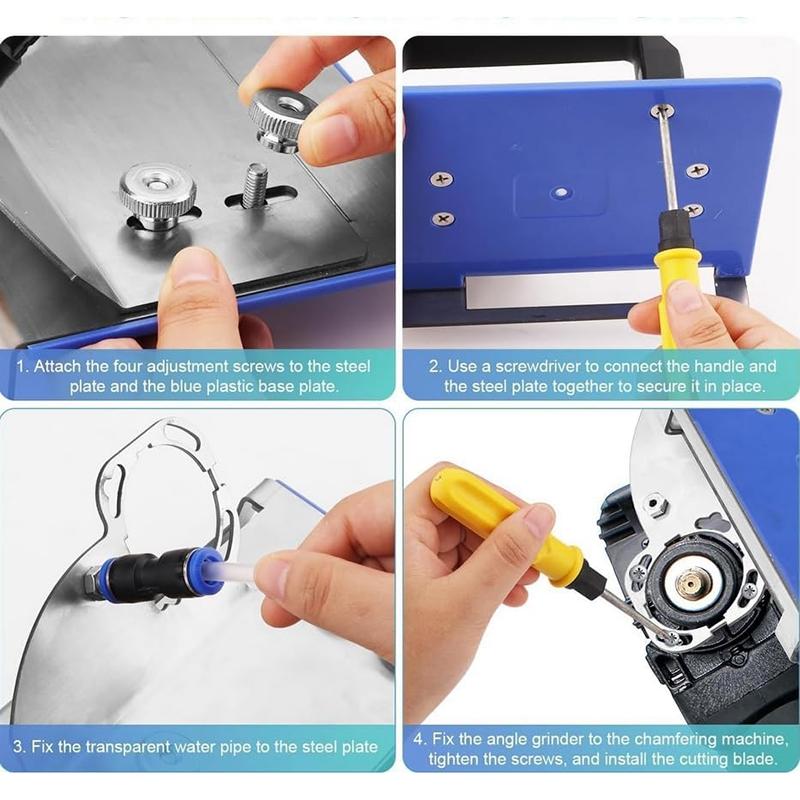 45 Degree Angle Grinder Chamfering Stand, Corner Grinding Machine Base, Fixed Chamfer Cutting Support Attachment, Chamfer Tool