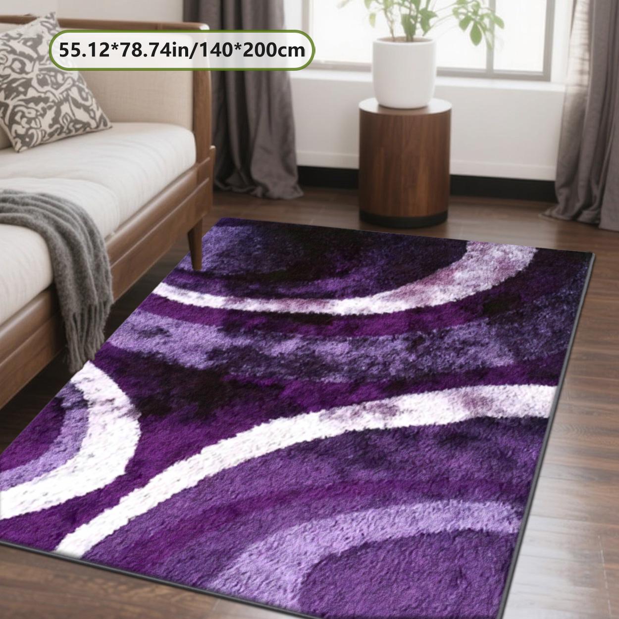 Velvet soft and comfortable patterned printed carpet, Shaggy Area Rug, Living Room Rug, suitable for multiple scenarios, available in various sizes, soft and non-shedding.