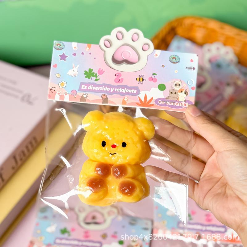 Creamy Butter Bear Squishy Toy, Creative Clay Texture, High-value Slow Rebound Stress Relief Toy for Kids, Perfect for Xiaohongshu