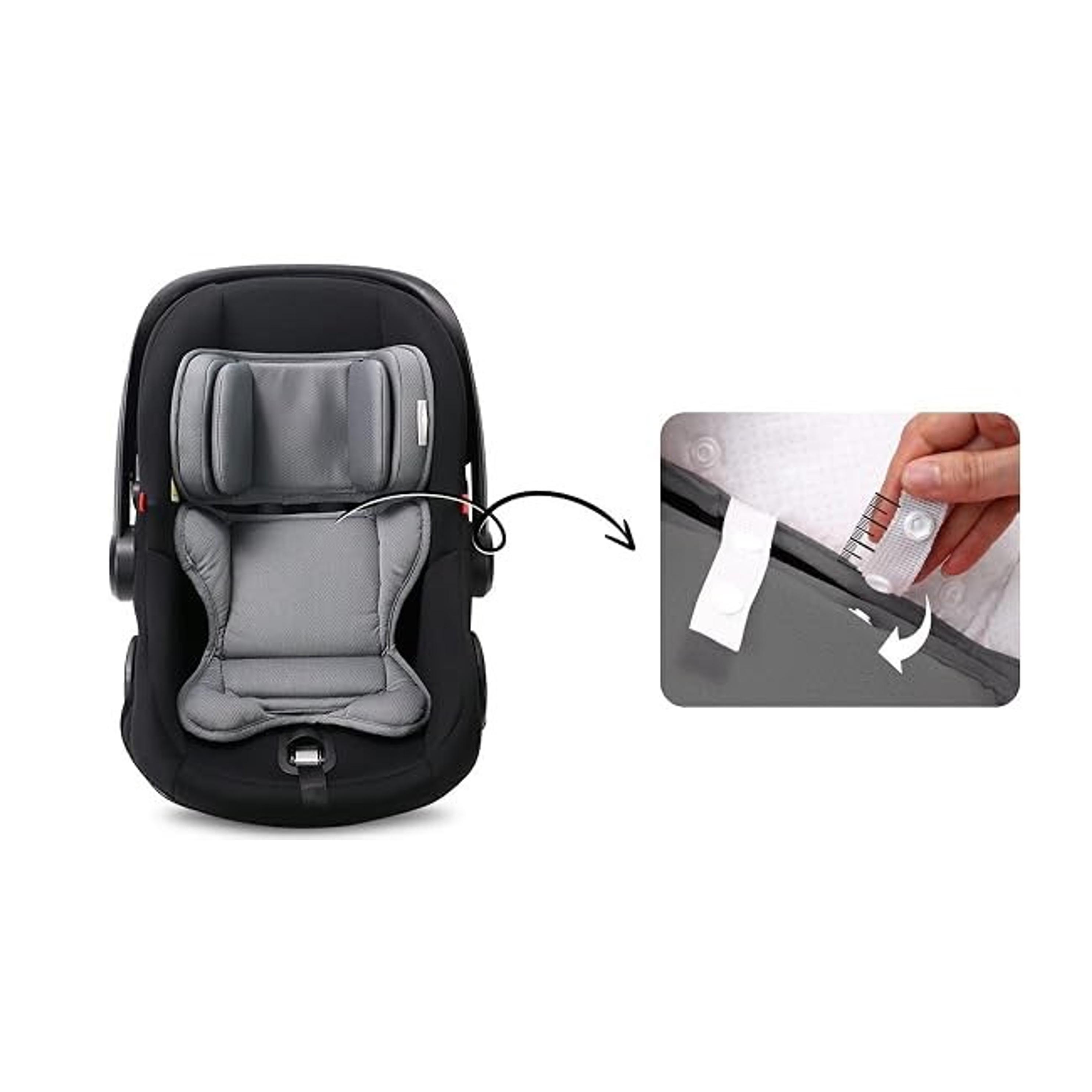 Infant Insert Compatible with Doona, Graco, Britax, Chicco, Evenflo Car Seat, Adjustable Baby Head Body Support Cushion for Newborn to Toddler, Fits Infant Car Seat and Stroller (Gray)Gift