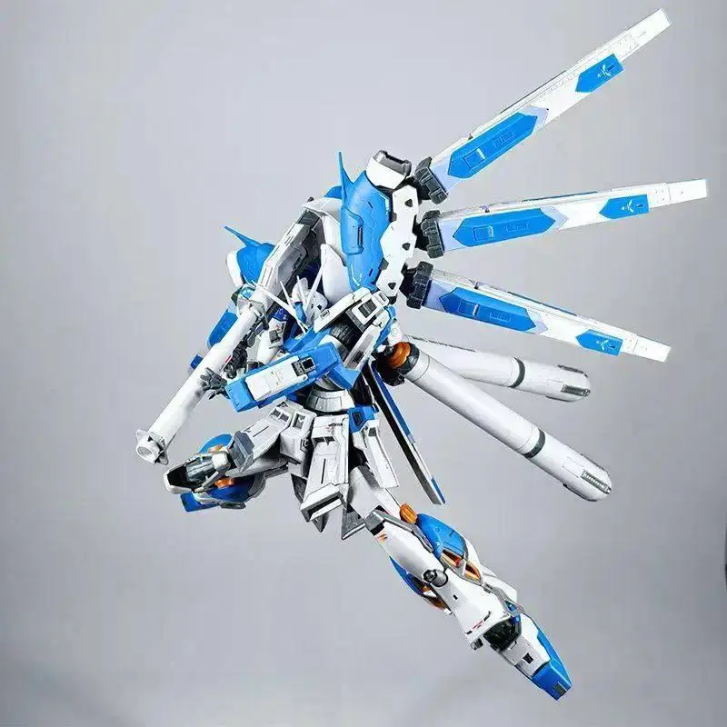 Gl Rg 1/144 Hi-ν Amuro Ray Custom Mech Assembly Model Kit Action Figure Boys' Puzzle Toys Gift Collectible Desktop Ornament
