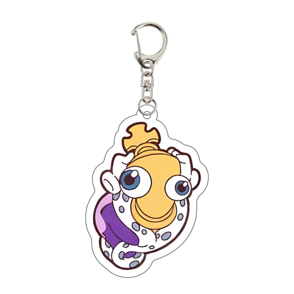 Anime Freak Circus Keychain Pomni Jax Ragatha Kinger Gangle Zooble Caine Chibi Acrylic Keyring Pendant Bag Charm Figure Key